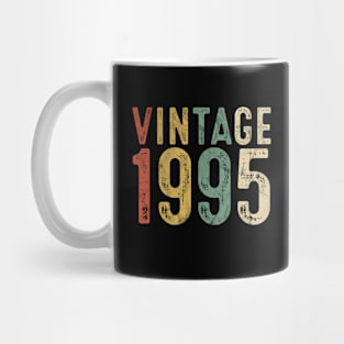 Vintage 1995 25th Birthday Gift 25 Year Old Twenty Five Bday Mug